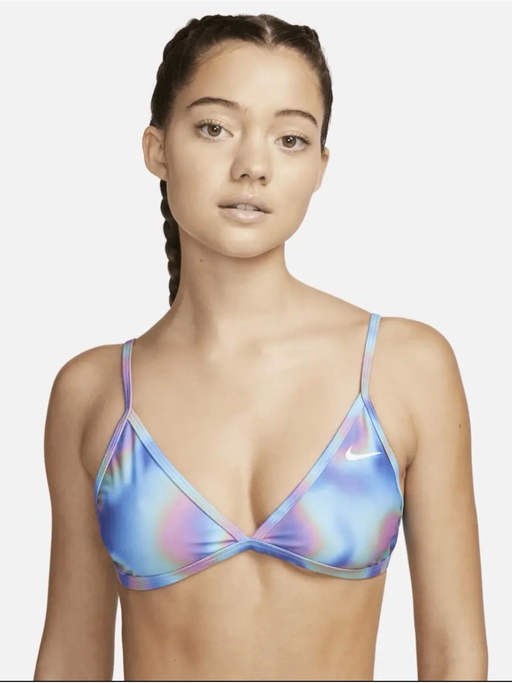 Nike Swim Hydrastrong Lace-Up Tie-Back Bikini Top